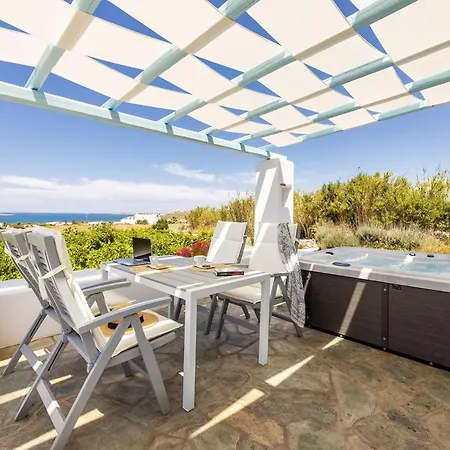 Luxury Paros 1 Bedroom Vrachian Earth Private Jacuzzi 别墅 Protorgia